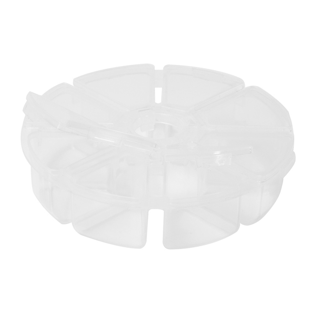 4 PCS Plastic Organiser Box Container with Dividers Earring Storage