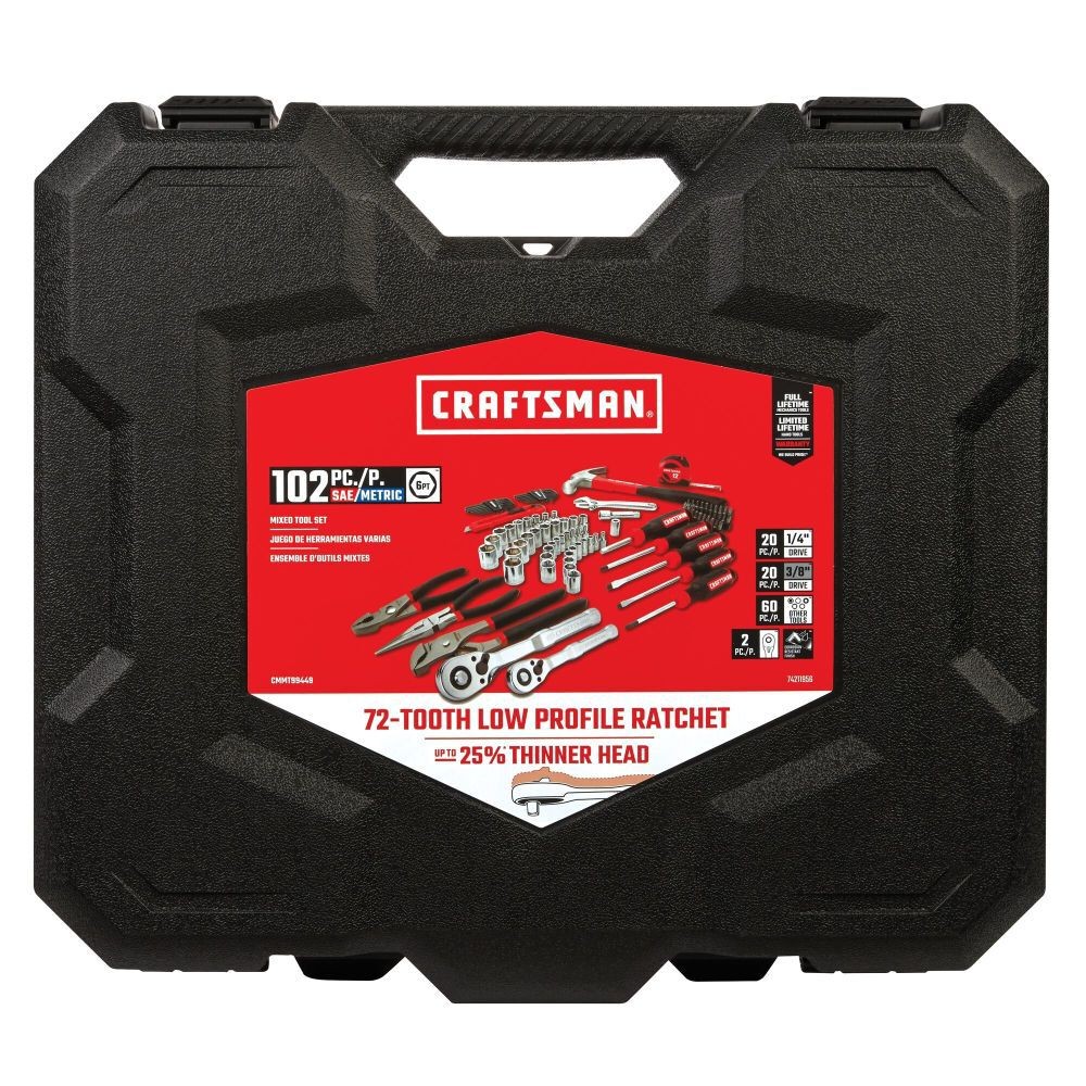 Craftsman 102Pc Mixed Mechanics Tool Set