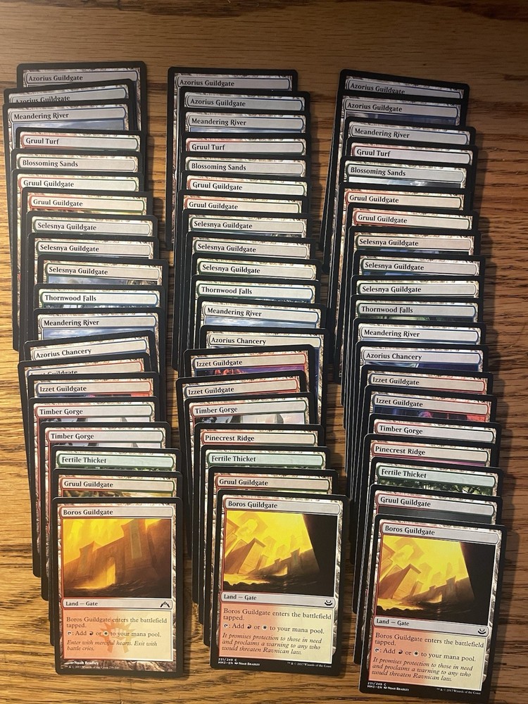 MTG: 285 Magic the Gathering Land - 85 Non-basic land & 200 Basic: 40X Each Land
