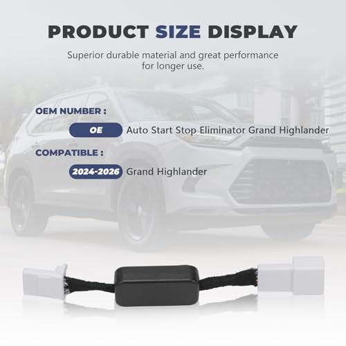 Auto Start Stop Eliminator Engine System Harness Cable fits Grand Highlander