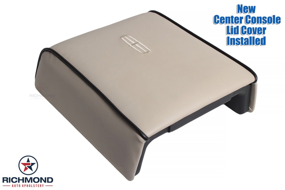 2006 Lincoln Mark LT -Center Console Storage Compartment Leather Lid Cover, Tan