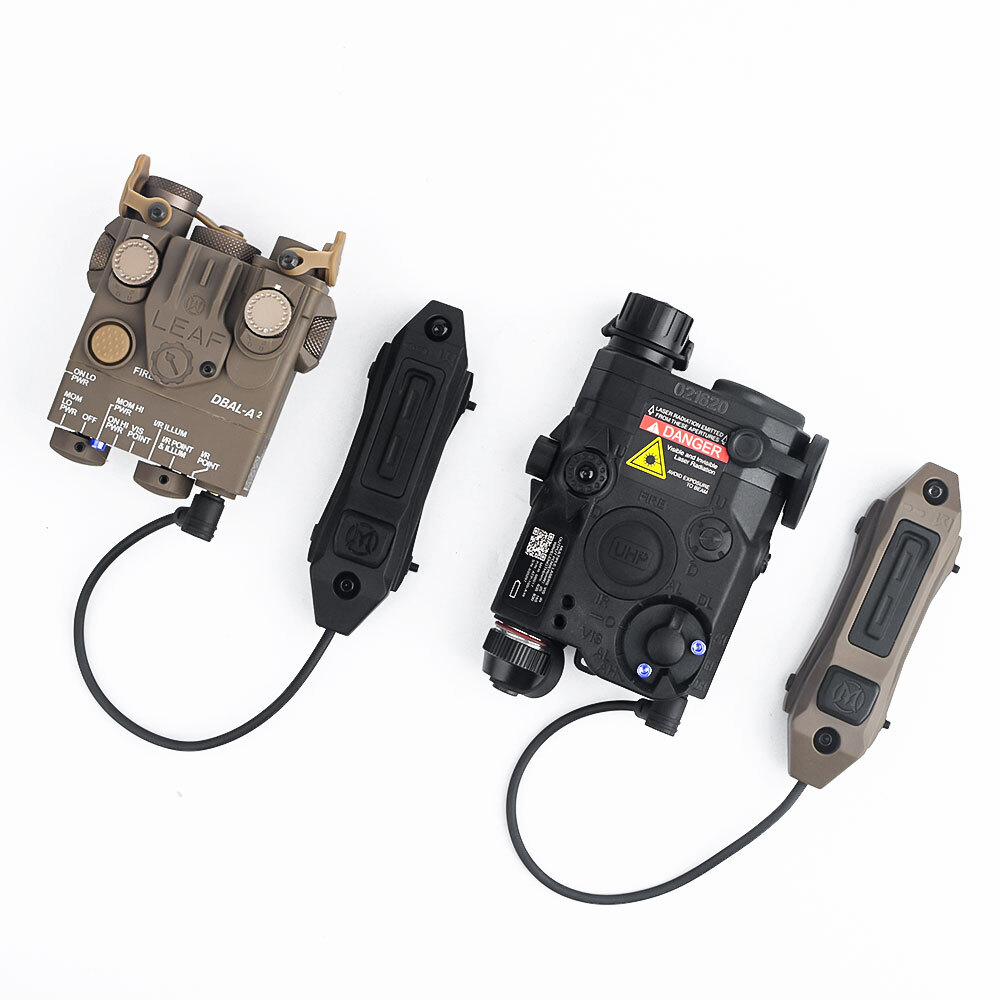 WADSN Tactical Augmented Pressure Double Switch Button For PEQ15 DBAL-A2 Laser