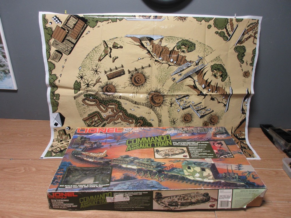 Lionel #6-1355 Commando Assault Train Set, 027 Scale, 1983 O.B.