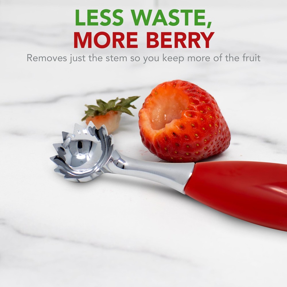 Strawberry Huller, Remove Stems with Precision and Ease, Ergonomic Handle, Ef...