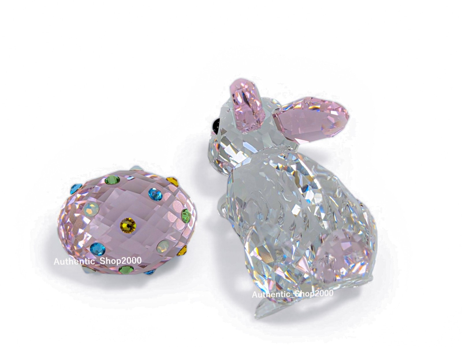 New 100% Authentic SWAROVSKI Crystal Idyllia Rabbit an Egg Figurine Deco 5748224