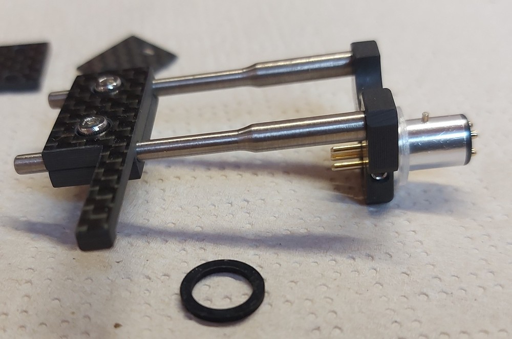 SHELL HEADSHELL NON-MAGNETIC TITANIUM + CARBON - ORSONIC STYLE + OCC LITZ CABLES
