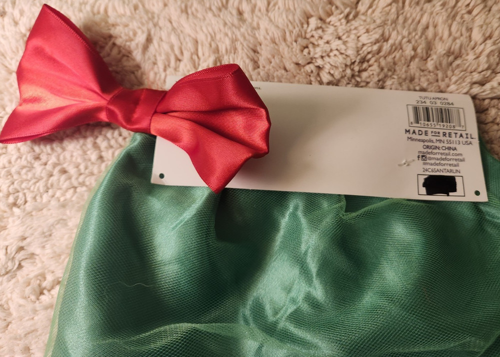 Green And Red One Size Adjustable Tutu Apron