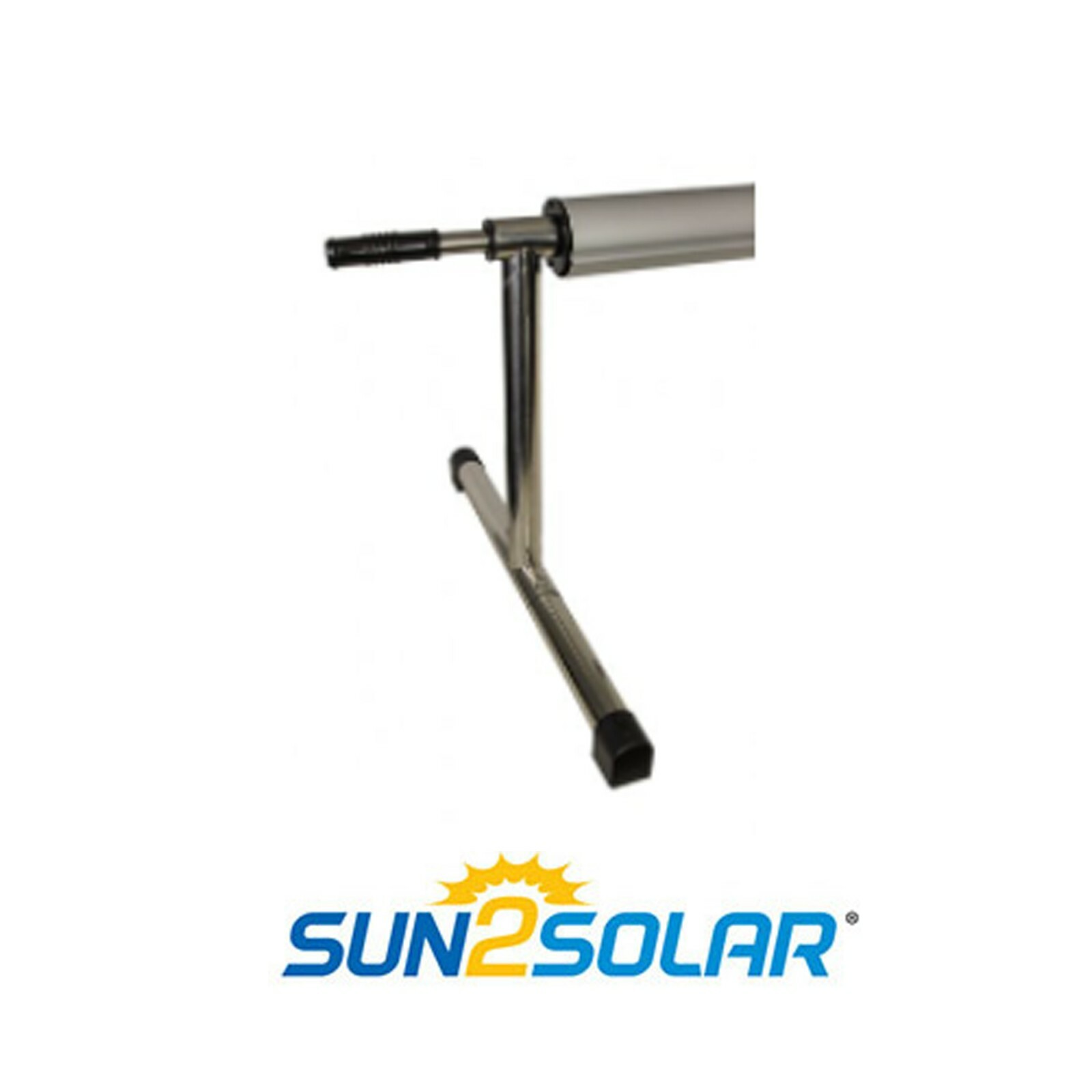 Sun2Solar Stainless Steel Swimming Pool Solar Cover Reel w/ Tube - 16' ft Wide