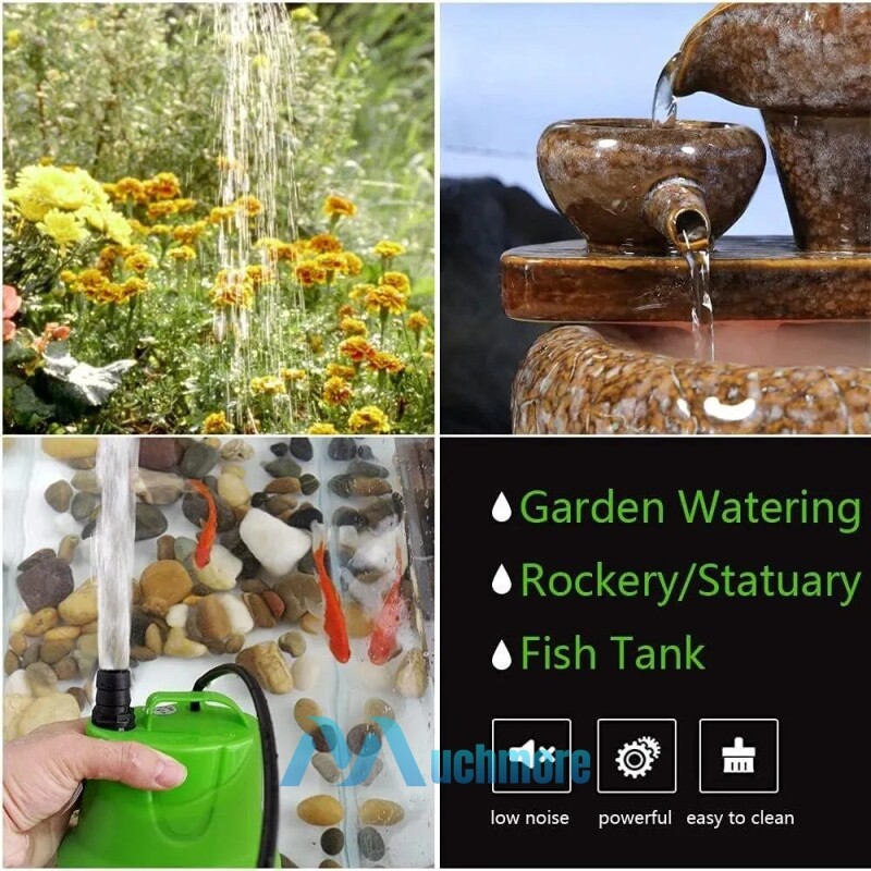 1000GPH Submersible Water Pump for Pond Aquarium Hydroponics Fish Tank Fountain