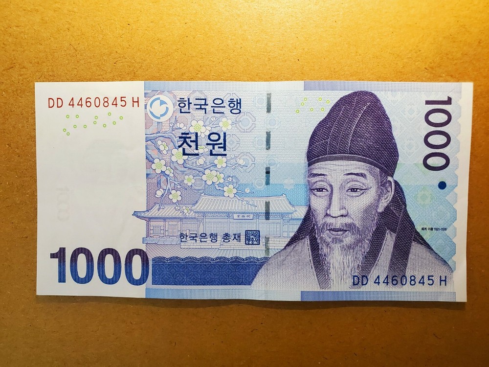 South Korea ₩1000 Banknote (2007 Series)