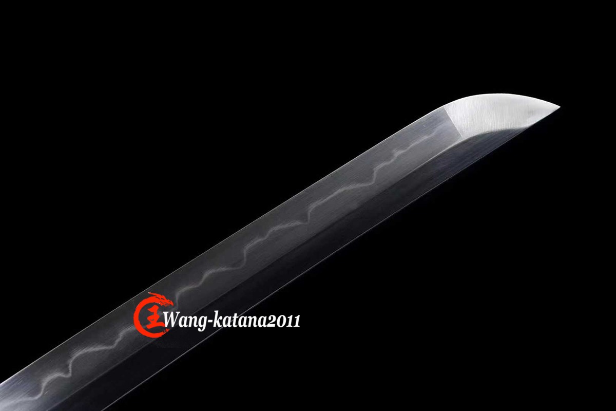 Full Tang Sharp Japanese Samurai Katana Sword T10 Clay Tempered Brass Fittings