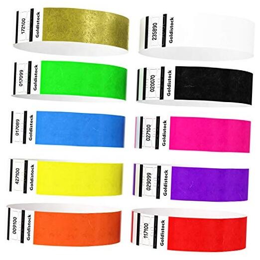 Event Wristbands “Top 10” 500 Count Variety Pack | ¾” Arm Bands | 50 Each: