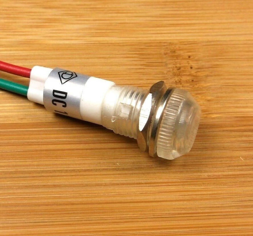 4 BBT 12 VDC Waterproof Low-Profile White LED Indicator Lights