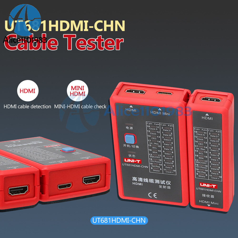 UNI-T UT681HDMI Cable Tester HDMI / MINI-HDMI High-definition Data Cable Tester