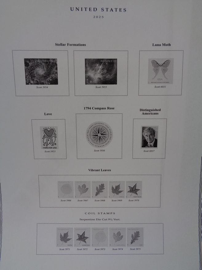 SCOTT US Minuteman 2025 stamp collection album pages supplement # 57 NEW Latest