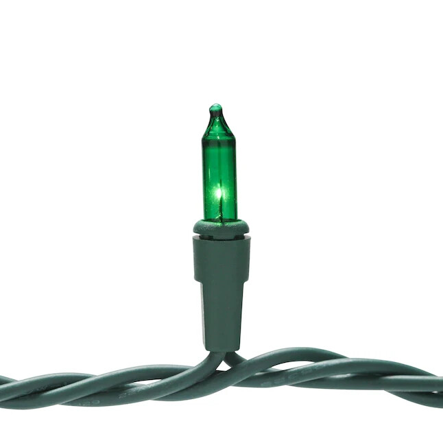 GE String-A-Long 100-Count 20.6-ft GREEN Incandescent Christmas String Lights