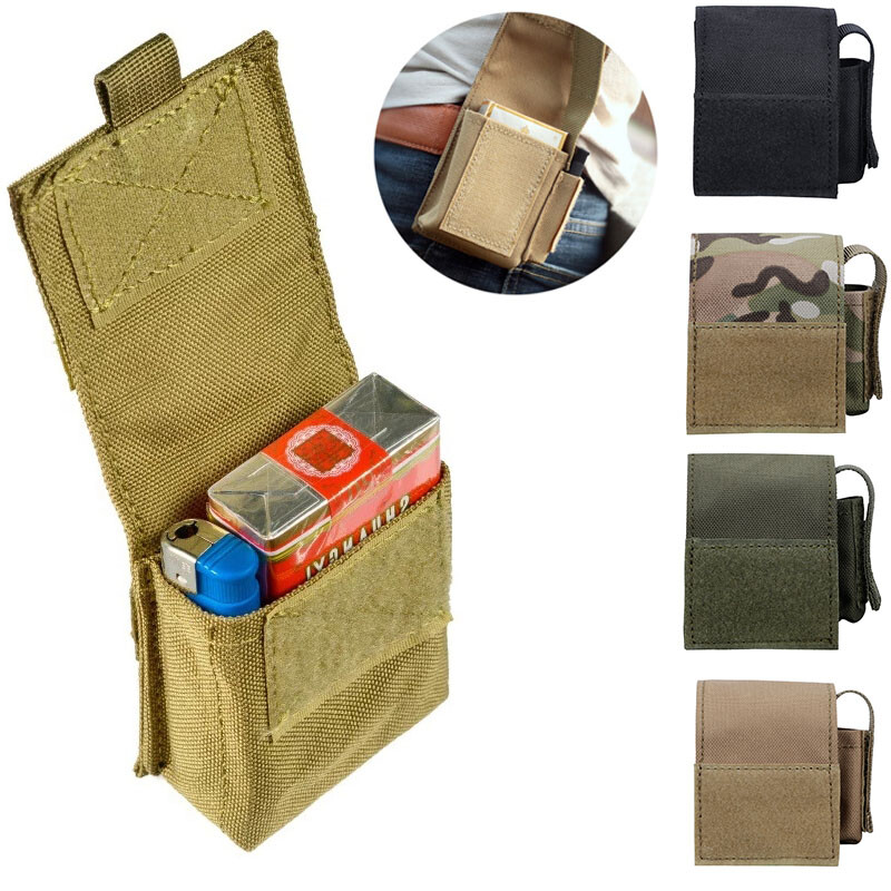 Tactical Mini Belt Pouch Multi-Purpose Small Battery Case Compact Storage Pack
