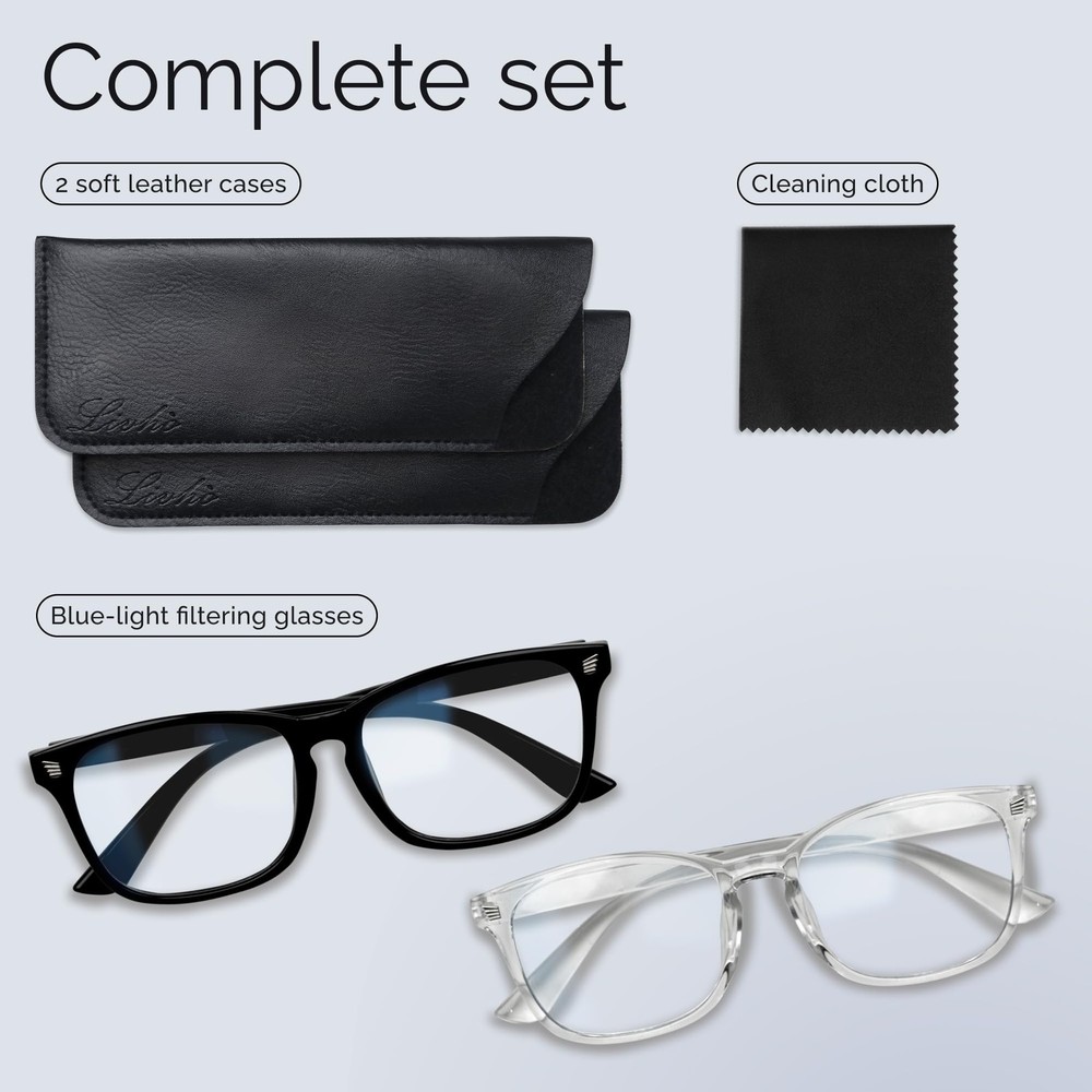 High Tech Blue Light Glasses Advanced Blue Light Blocking Computer Glasses ...