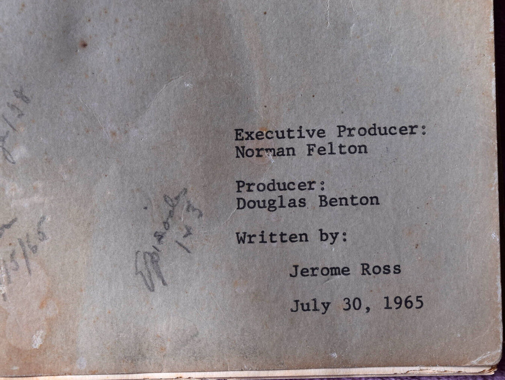1965 " Dr. Kildare: Hour of Decision " Original Screenplay Script