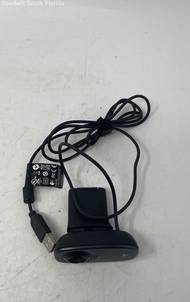 Logitech HD-720P Black USB Webcam Computer Camera Not Tested