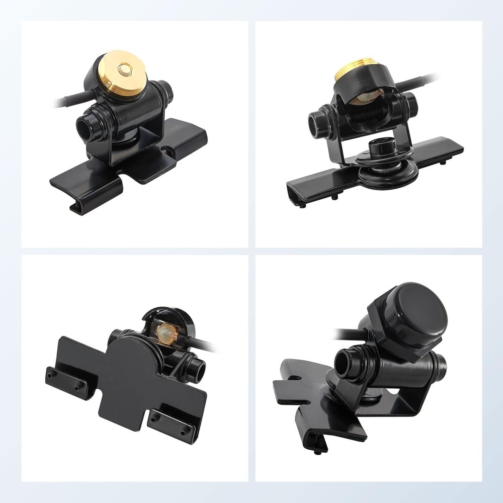 Anina Adjustable NMO Antenna Lip Hatchback Mount Bracket Through Hole Fixed...