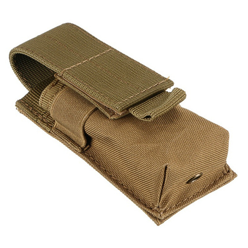 Tactical Flashlight Holster Molle Adjustable Pepper Spray Pouch Holder Tools Bag