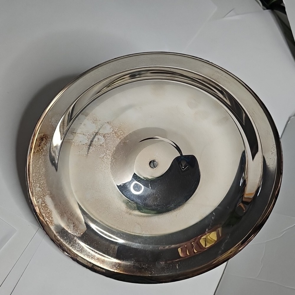 Rogers Bros Lid ONLY Silverplated 9.5" Round Regal Handle Patina Replacement