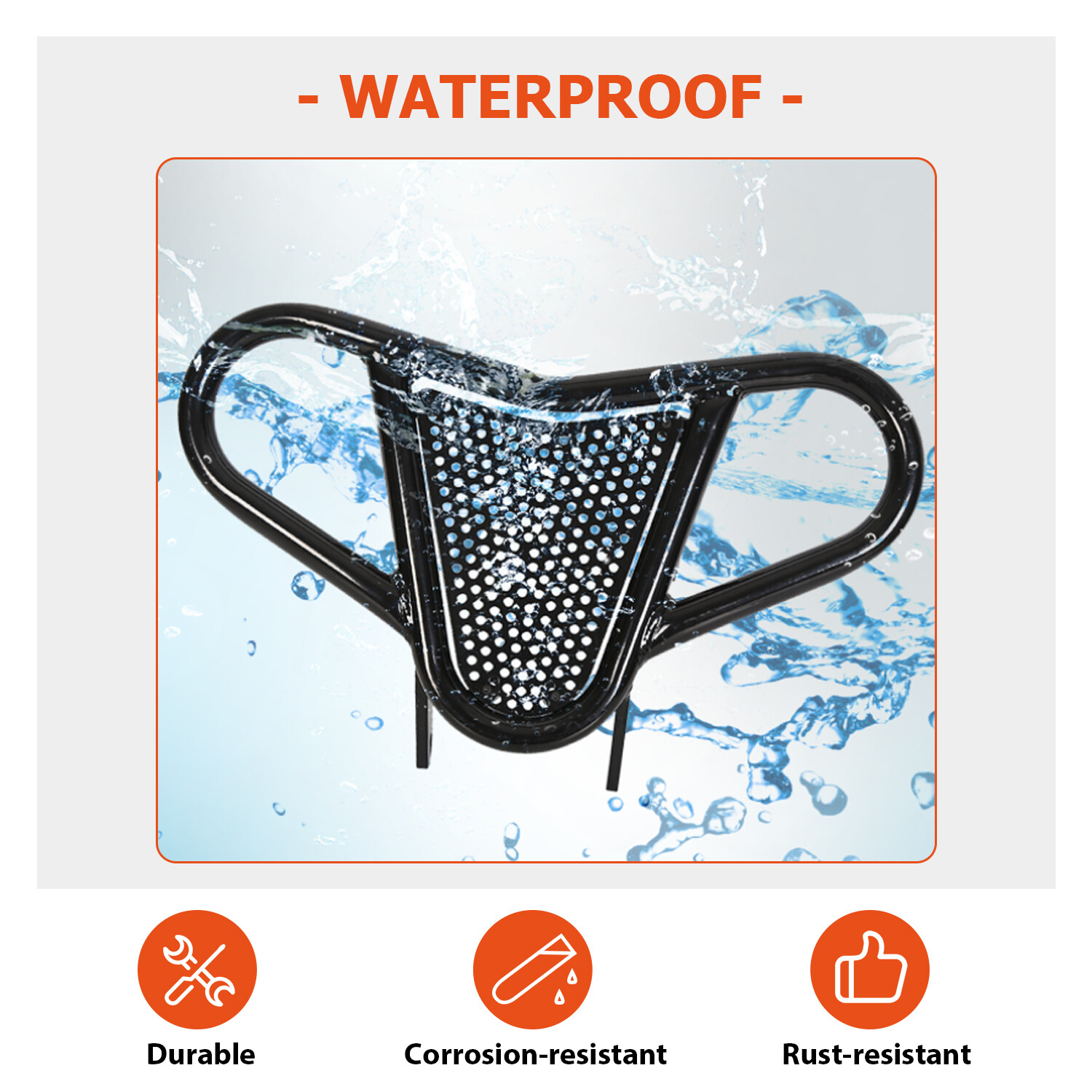 KOJEM For LTZ 400/KFX 400/DVX 400 Arctic Cat Kawasaki Suzuki Front Bumper Black