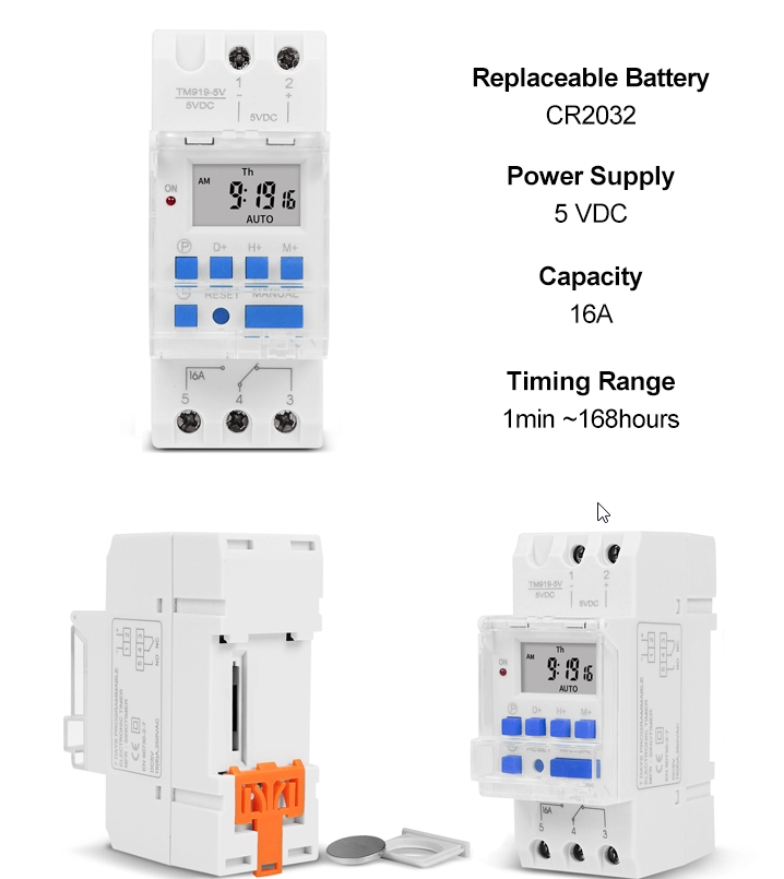5V DC SINOTIMER DISPLAY LCD Digital Timer pro programable timer