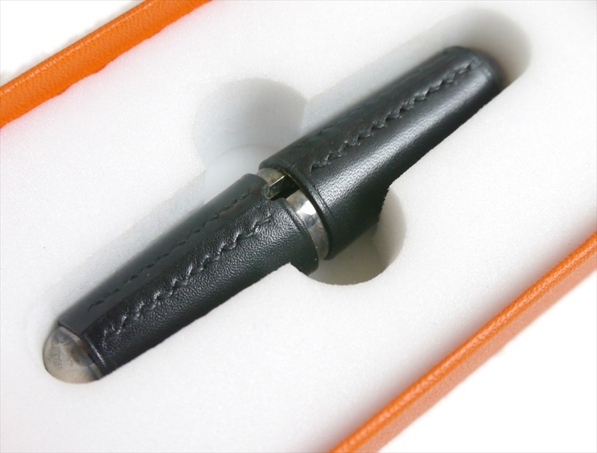Authentic HERMES Wine opener Leather #4745