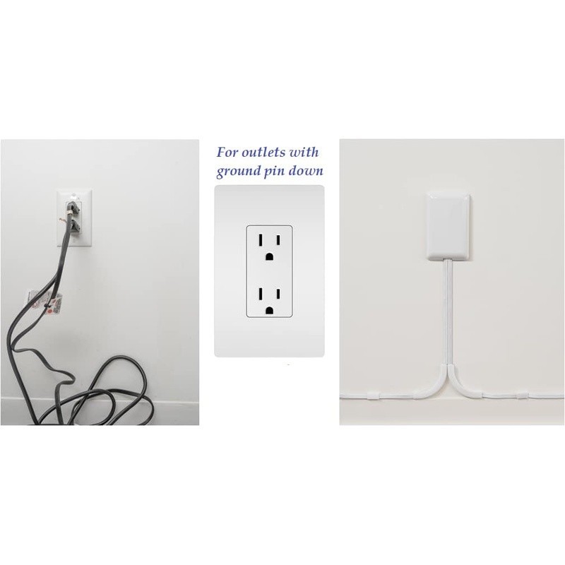 Outlet Concealer Kit Cord Management Wall Hugging Design Clutter Free Solution