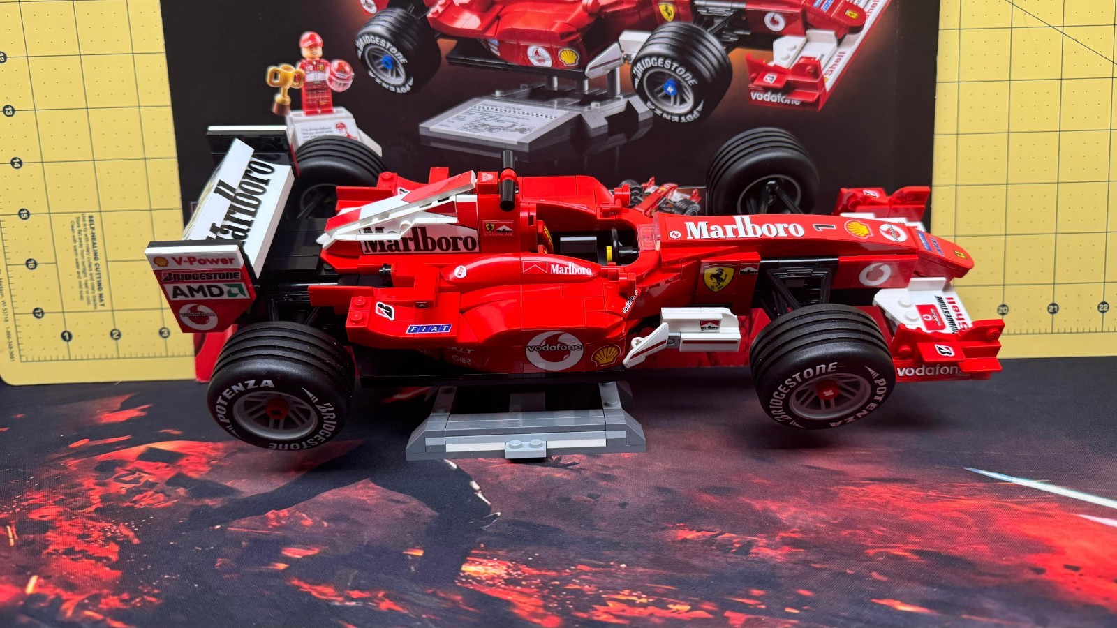 Alternative Sticker Pack  Lego Ferrari F2004 Schumacher/Barrichello model 11375