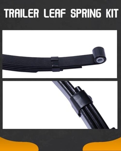 Trailer Leaf Spring Kit 3500lb Single Trailer Axle 4 Leaf Spring Kit with U