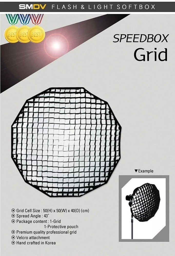 SMDV Speed Light Soft-Box GRID w/ Pouch for Diffuser-47 55 70 A80 A90 A100 A110