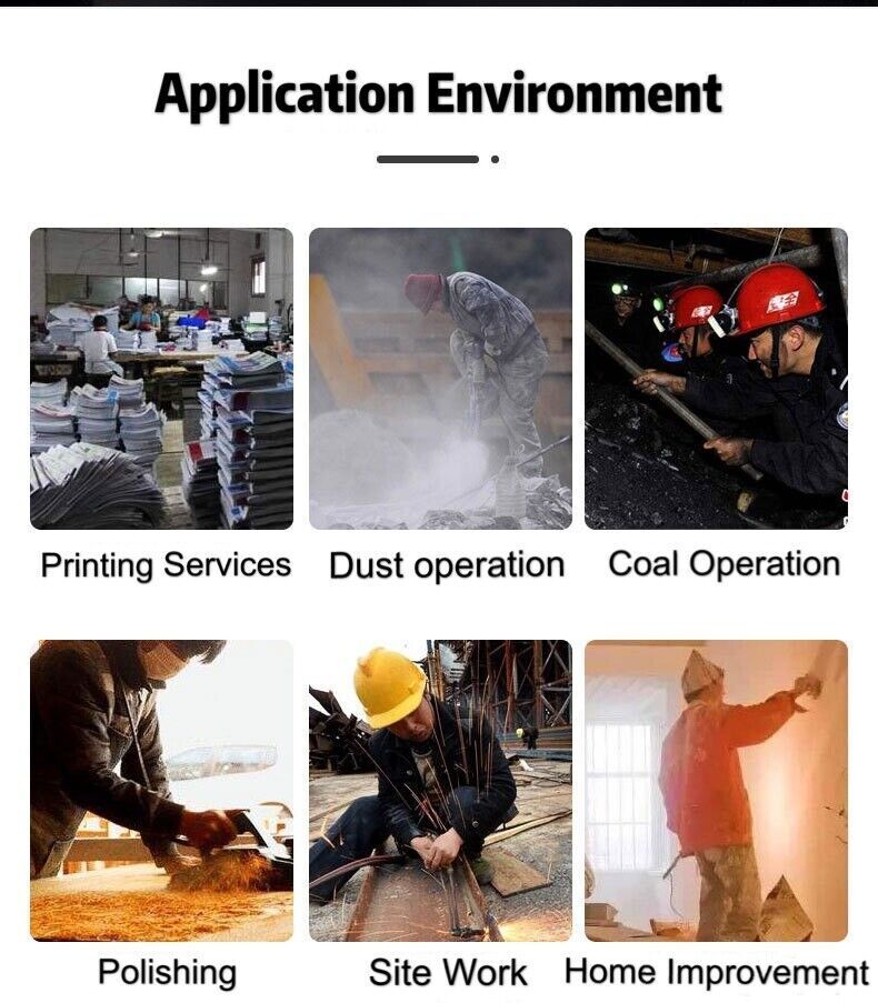 Silicone Half Face Gas Mask Paint Spray Chemical Respirator Reusable 95% Filter