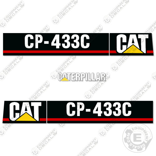 Fits Caterpillar CP433C Vibratory Smooth Drum Roller Decals CP-433C