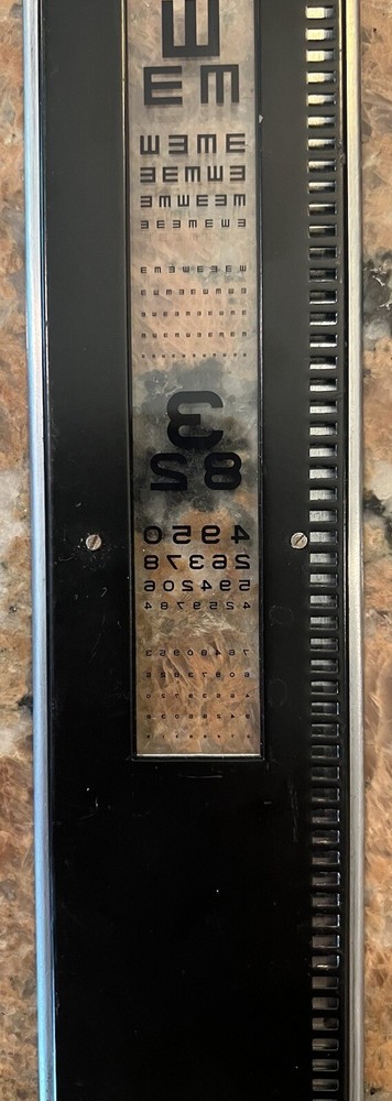 Original Slide For A Chart Projector American Optical 2“ X 9.5“