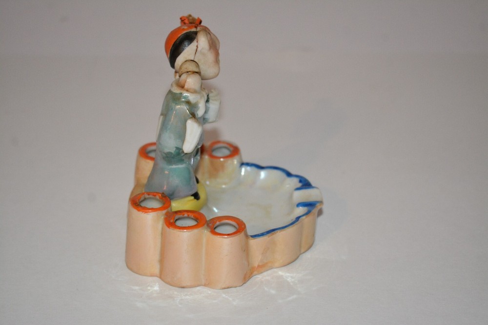 1940's Funny Drunk Hobo Lusterware Luster Ware Ashtray Japan HTF