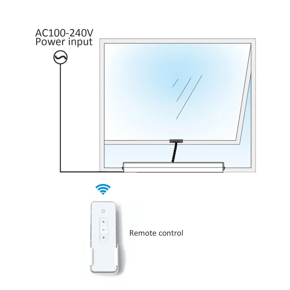 Automatic Electric Window Opener,Smart WiFi Function Built in AC Motor,Wireless