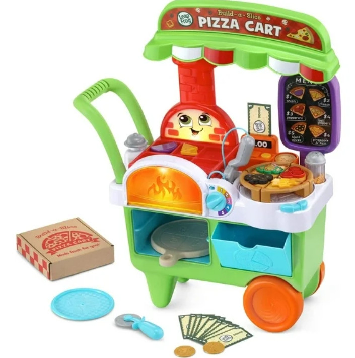 Leap Frog Build-a-Slice Pizza Maker Set: Engage Imagination w/ Sounds& Toppings
