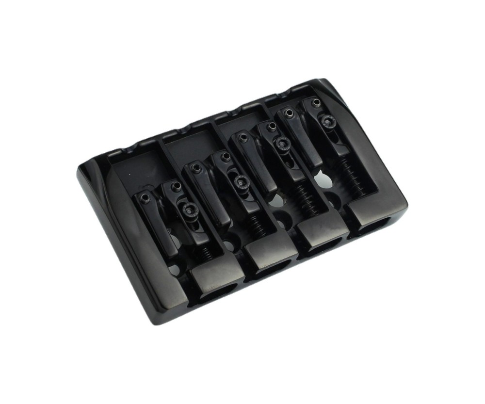 Guyker Bass Guitar Bridge, 4 String Fixed Bridges String Space 19mm Replaceme...