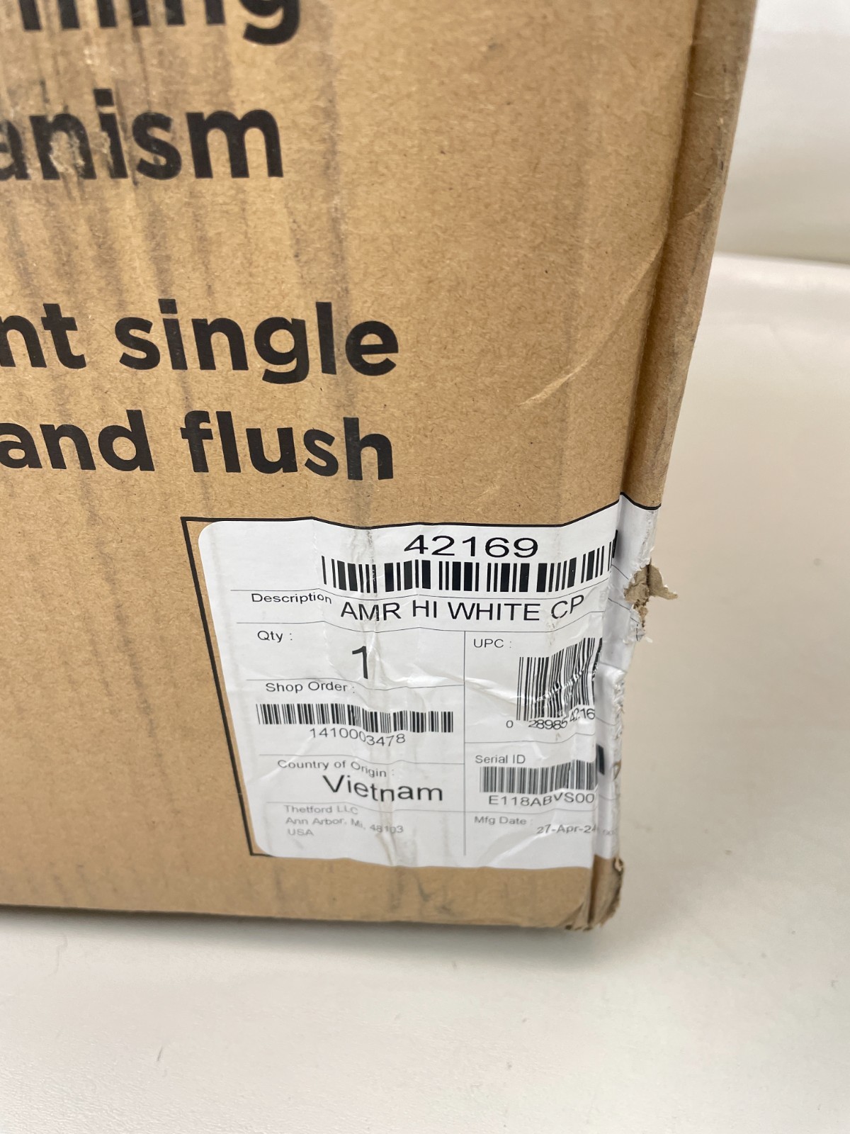 THETFORD 42169 AQUA MAGIC PREMIUM LIGHTWEIGHT HIGH PROFILE TOILET RV CAMPER