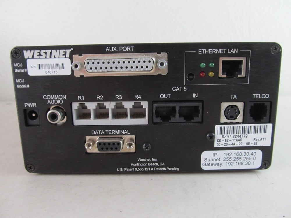 Westnet First In Master Control Unit MCU + Power Adapter