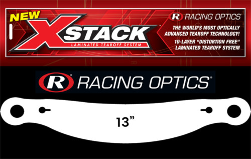 Racing Optics 10210C 2 mil Laminated Tearoffs XStack 10 (Clear)