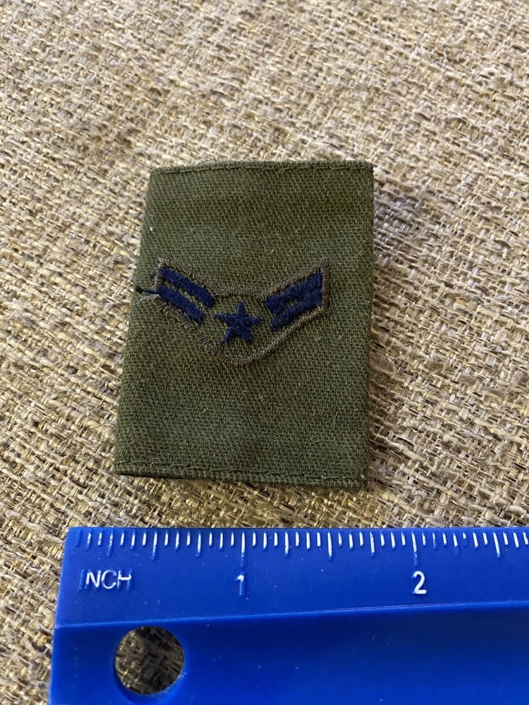 US Air Force Airman First Class Loop Enlisted Rank Insignia Patch Single Slip On