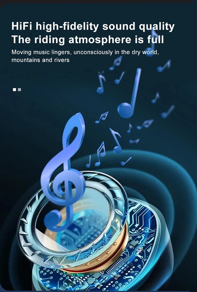 5.1 Bluetooth Motorcycle Intercom Camera 6 Riders Wireless Helmet Headset 2K FM