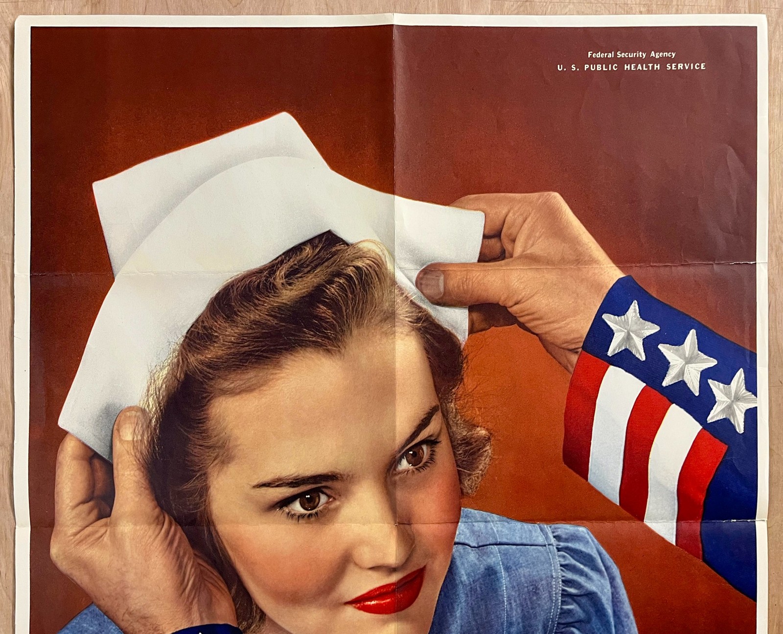 1942 Become A Nurse Your Country Needs You OWI Poster 22 WWII Vintage Original