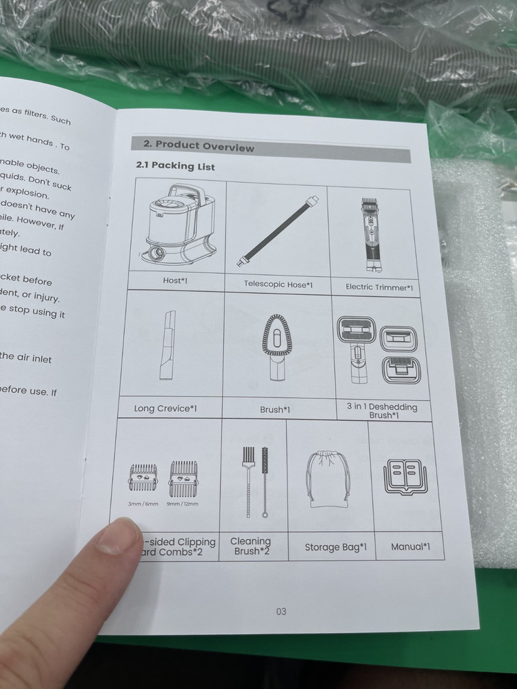 Pet Vacuum Grooming Kit