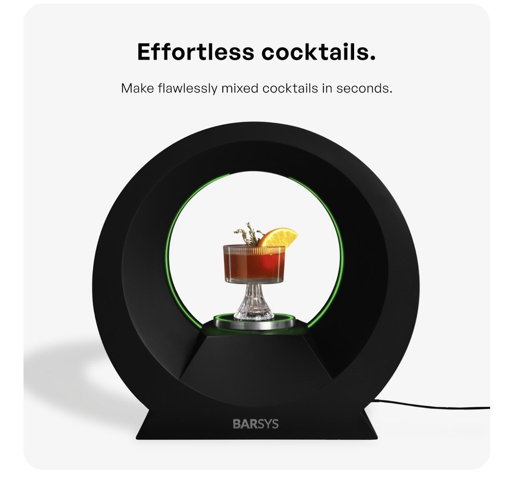 Barsys 360 Cocktail Maker Machine (Black)
