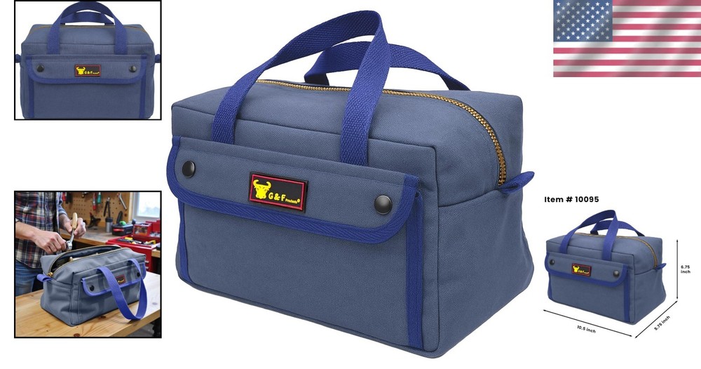 Compact Olive Green Duffle Bag - Durable Canvas with Adjustable Strap & Pockets